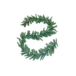 Guirlande De Noël Intérieure Verte RGB+W Par TWINKLY De 9 pi Et Pré-illuminée Avec 50 Lumières DEL Multicolores