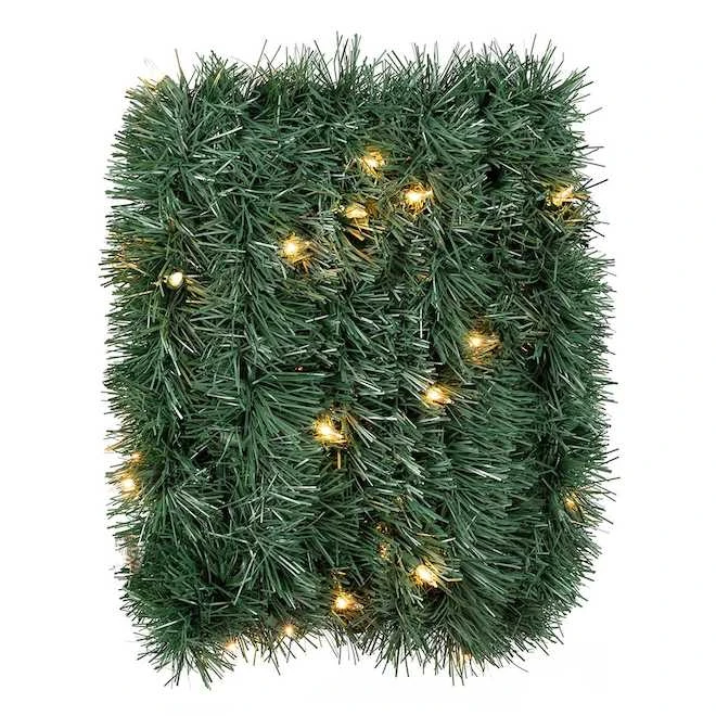 Guirlande D'extérieur Holiday Living Pré-éclairée De 18 Pi à 50 Lumières Blanc Clair 1 Guirlande D'extérieur Holiday Living Pré-éclairée De 18 Pi à 50 Lumières Blanc Clair