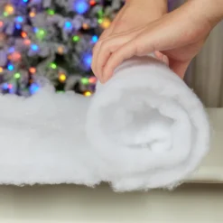 Couverture De Neige Décorative, Holiday Living, Polyester, 96 Po X 15 Po, Blanc -Décoration De Noël 43265088d L