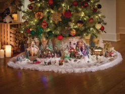 Couverture De Neige Décorative, Holiday Living, Polyester, 96 Po X 15 Po, Blanc -Décoration De Noël 43265088e L