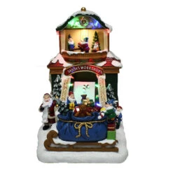 Atelier Du Père Noël Carole Towne Illuminé Et Musical -Décoration De Noël 43265098d L