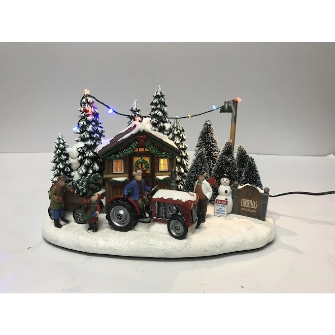 Ferme D'arbres De Noël Carole Towne Illuminée 2 Ferme D'arbres De Noël Carole Towne Illuminée – Image 2