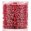 Guirlande De Noël Perlée, Plastique, 7 Mm X 18,3 M, Rouge
