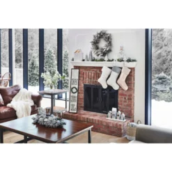 Guirlande De Noël Perlée, Plastique, 7 Mm X 18,3 M, Argent -Décoration De Noël 43445019e L