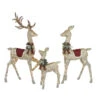 Famille De 3 Cerfs De Noël Holiday Living Illuminés 34 Po, 52 Po Et 64 Po