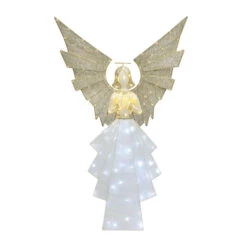 Ange Autoportant Holiday Living Avec Lumières DEL Blanches, 61 Po, 1/paquet