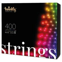 Jeu De Lumières Twinkly Avec 400 Lumières De Noël DEL Intelligentes Multicolores -Décoration De Noël 66475002e L
