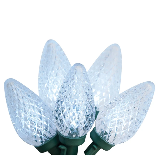 Jeu De 25 Lumières Sylvania, Intérieur/extérieur, DEL C9, Blanc Froid 1 Jeu De 25 Lumières Sylvania, Intérieur/extérieur, DEL C9, Blanc Froid